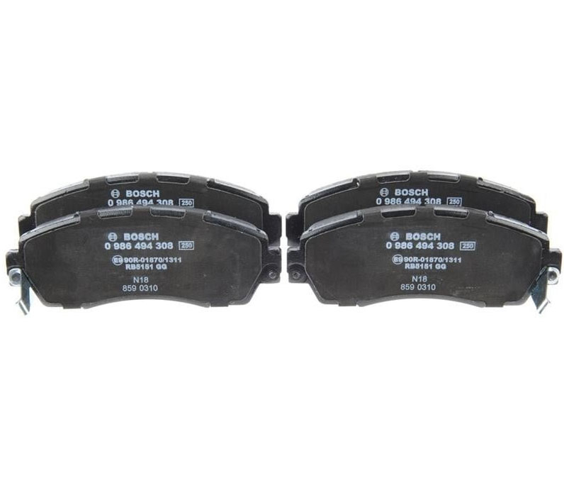 Disc brake pad set Honda Pilot: 0986494308 Bosch Brake pad set
