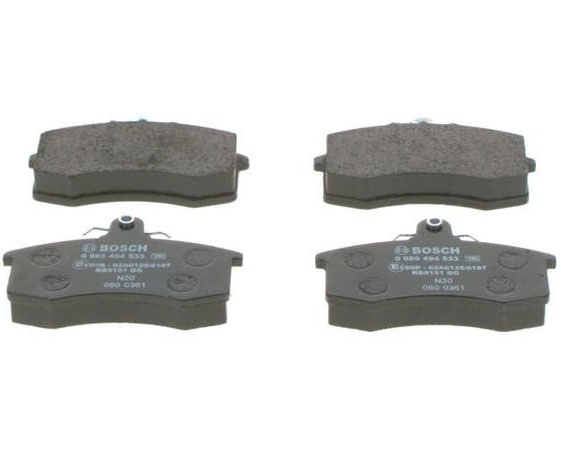 Disc brake pad set Datsun: 0986494533 Bosch Brake pad set
