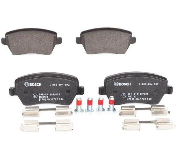 Brake pad Renault Express: 0986494592 Bosch Brake pad set