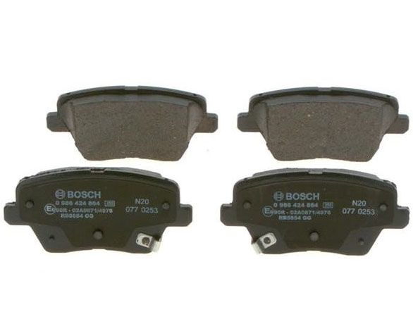 Disc brake pad set KIA Pro Cee'D (Kia Pro Cee'D): 0986424864 Bosch Brake pad set