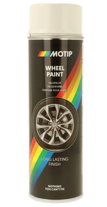 04003 Motip Motip White Acrylic Gloss Spray Paint for Wheels, 500 ml