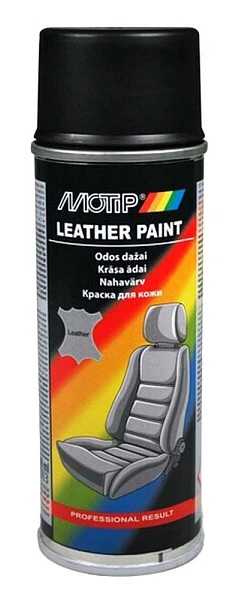 04230 Motip Motip Leather & Vinyl Paint Black Spray Paint for Leather and Vinyl, 200 ml