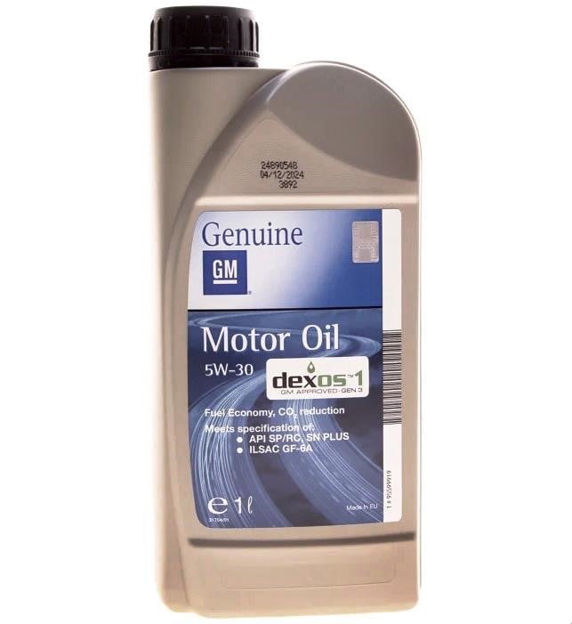 95599919 General Motors Engine oil General Motors Dexos1 Gen 3 5W-30, 1L