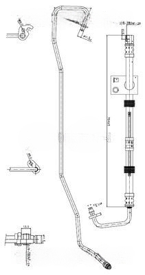 Hydraulic Hose, steering Triscan 8516 16032