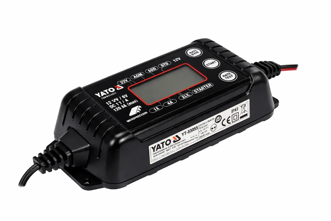 Yato voltage converter 230V AC to 6/12V DC, 1/4 A, max 120 Ah – price 151 PLN