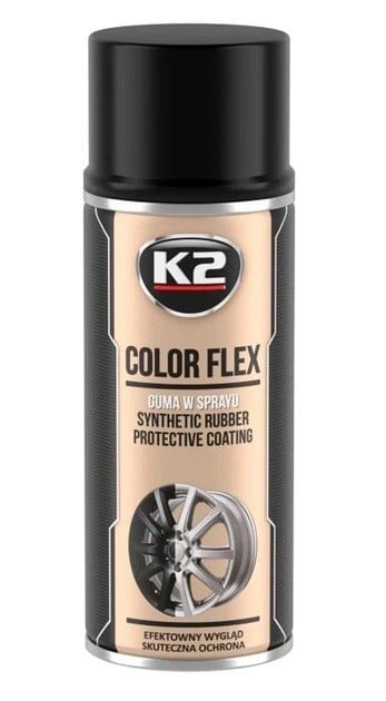L343CP K2 K2 Color Flex Gum Spray - Black Gloss, 400 ml