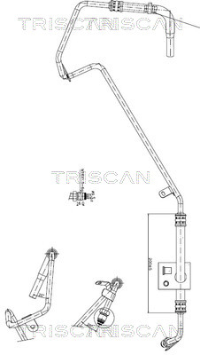 851629018 Triscan Hydraulic Hose, steering