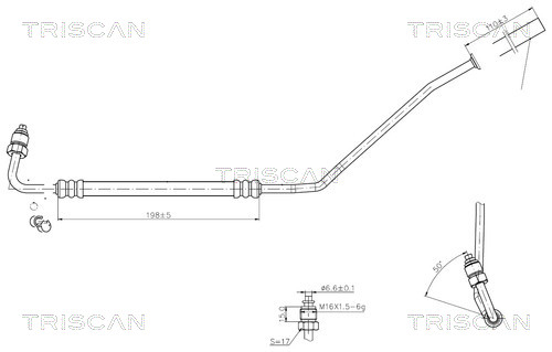 851629027 Triscan Hydraulic Hose, steering