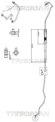 851629041 Triscan Hydraulic Hose, steering