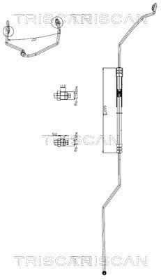 851629042 Triscan Hydraulic Hose, steering