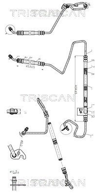 851616023 Triscan Hydraulic Hose, steering