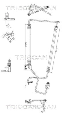 851628006 Triscan Hydraulic Hose, steering