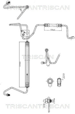 851629020 Triscan Hydraulic Hose, steering
