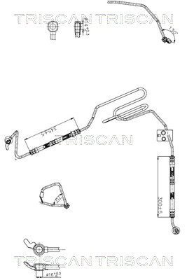 Power Steering Pipe Audi: 851629043 Triscan Hydraulic Hose, steering