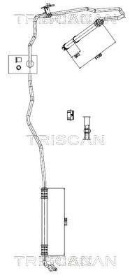 Power Steering Pipe Ford: 851616002 Triscan Hydraulic Hose, steering