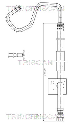 851616012 Triscan Hydraulic Hose, steering