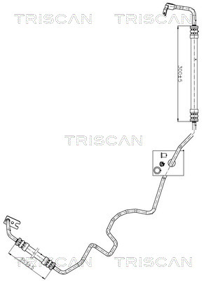 Triscan 8516 24001 Hydraulic Hose, steering 851624001 851624001 Triscan Hydraulic Hose, steering