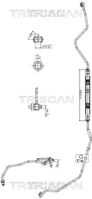 851629046 Triscan Hydraulic Hose, steering