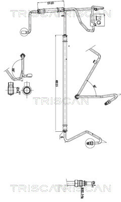 851629052 Triscan Hydraulic Hose, steering