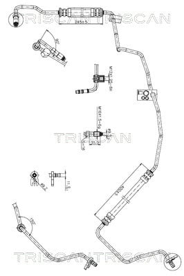 851628011 Triscan Hydraulic Hose, steering