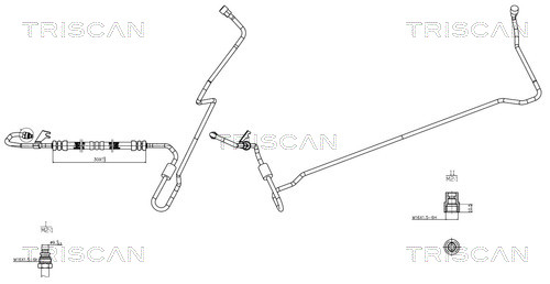 Power Steering Pipe Saab: 851665001 Triscan Hydraulic Hose, steering
