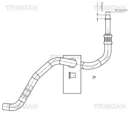 851611002 Triscan Hydraulic Hose, steering