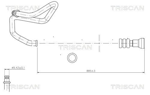 851616024 Triscan Hydraulic Hose, steering