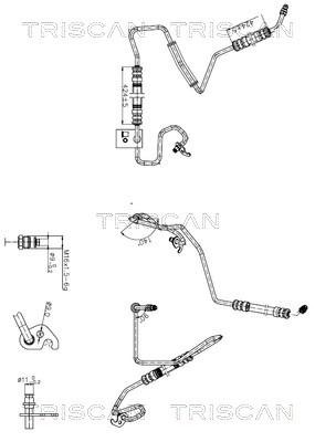 851616044 Triscan Hydraulic Hose, steering