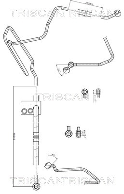 851629004 Triscan Hydraulic Hose, steering