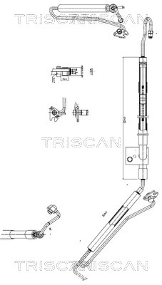 Power Steering Pipe Audi A4: 851629040 Triscan Hydraulic Hose, steering
