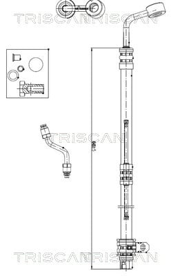 851643006 Triscan Hydraulic Hose, steering