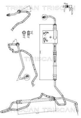 Power Steering Pipe BMW: 851611009 Triscan Hydraulic Hose, steering