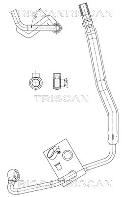 Triscan 8516 11014 Hydraulic Hose, steering 851611014 851611014 Triscan Hydraulic Hose, steering