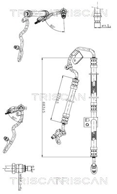 851623009 Triscan Hydraulic Hose, steering