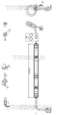 851629039 Triscan Hydraulic Hose, steering