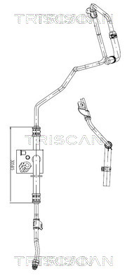 851643003 Triscan Hydraulic Hose, steering