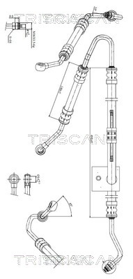 851611001 Triscan Hydraulic Hose, steering