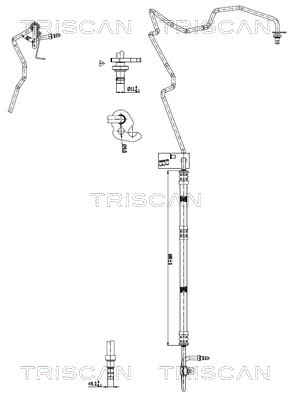 Power Steering Pipe Ford: 851616004 Triscan Hydraulic Hose, steering
