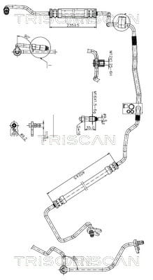 851628009 Triscan Hydraulic Hose, steering