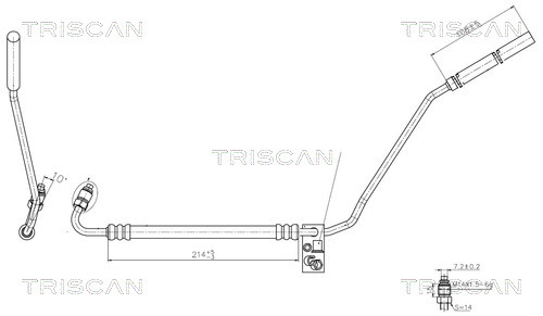 851629022 Triscan Hydraulic Hose, steering