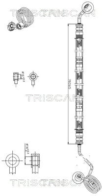 851629033 Triscan Hydraulic Hose, steering