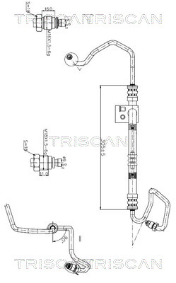 851624003 Triscan Hydraulic Hose, steering