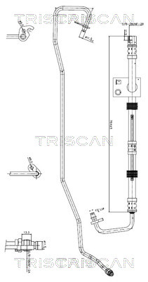 851616032 Triscan Hydraulic Hose, steering