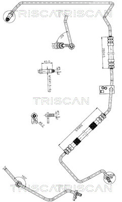 851628010 Triscan Hydraulic Hose, steering