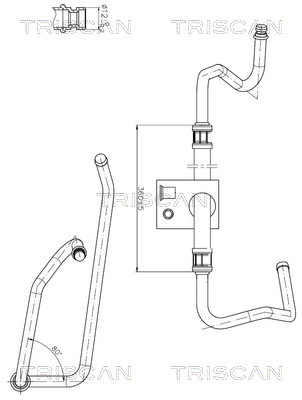 851628013 Triscan Hydraulic Hose, steering