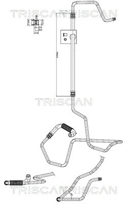 851628014 Triscan Hydraulic Hose, steering