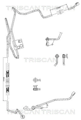 Power Steering Pipe Audi: 851629007 Triscan Hydraulic Hose, steering