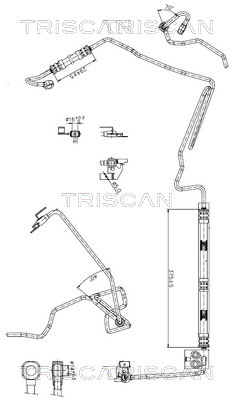 851629010 Triscan Hydraulic Hose, steering