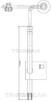 851629030 Triscan Hydraulic Hose, steering