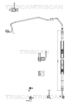 851640002 Triscan Hydraulic Hose, steering